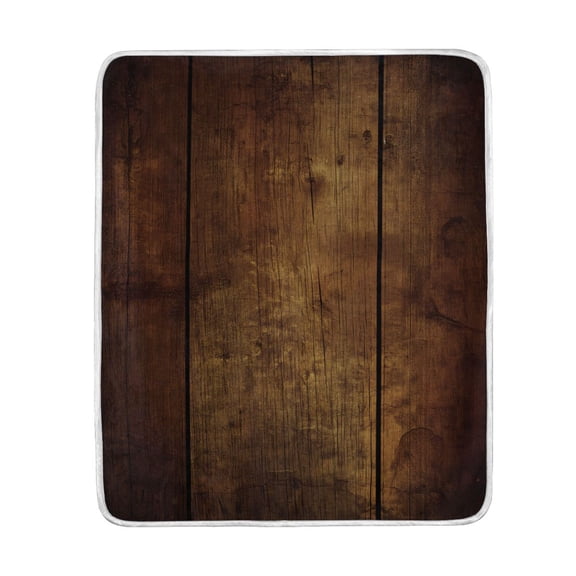 Yayeee Throw Blanket for Couch Soft Warm 50" x 60" Sofa Chair Bed Decoration, Wood Grain