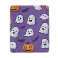 thumbnail image 1 of Yayeee Throw Blanket for Couch Soft Warm 60" x 80" Sofa Chair Bed Decoration, Halloween Ghosts Purple, 1 of 7