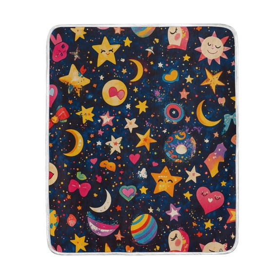 Yayeee Throw Blanket for Couch Soft Warm 60" x 80" Sofa Chair Bed Decoration, Small Space Pattern
