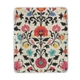 thumbnail image 1 of Yayeee Throw Blanket for Couch Soft Warm 50" x 60" Sofa Chair Bed Decoration, Beige Red Floral, 1 of 7