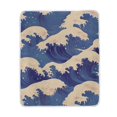 thumbnail image 1 of Yayeee Throw Blanket for Couch Soft Warm 50" x 60" Sofa Chair Bed Decoration, Blue Wave Pattern, 1 of 7