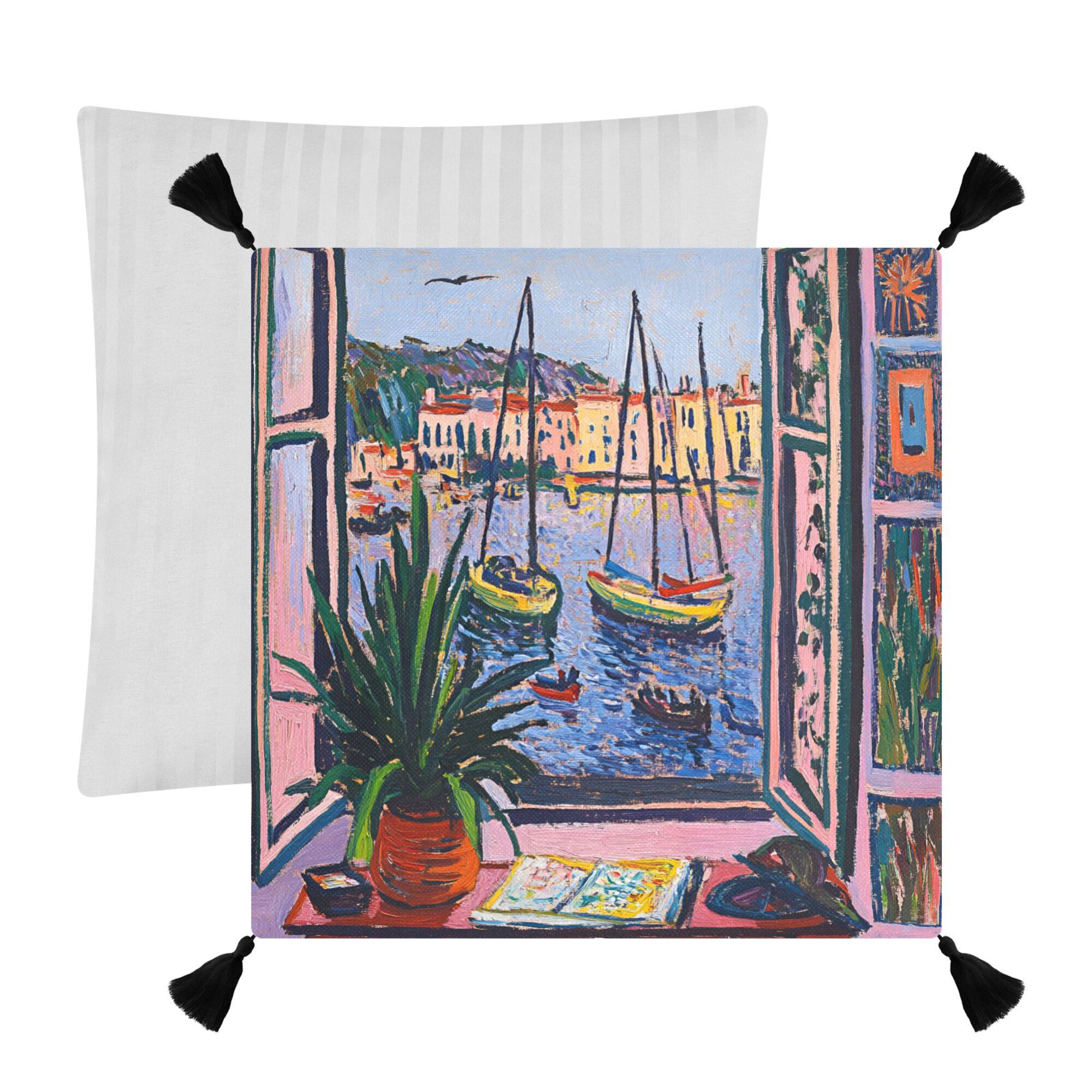 Yayeee Throw Pillows for Couch Set of 2 with Inserts 16" x 16" Sofa