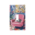 thumbnail image 1 of Yayeee Toggle Light Switch Wall Plate 1-Gang 4.5"x2.7" Home Decorative Outlet Cover, Art Cat, 1 of 7