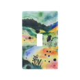 thumbnail image 1 of Yayeee Toggle Light Switch Wall Plate 1-Gang 4.5"x2.7" Home Decorative Outlet Cover, Art Field, 1 of 7