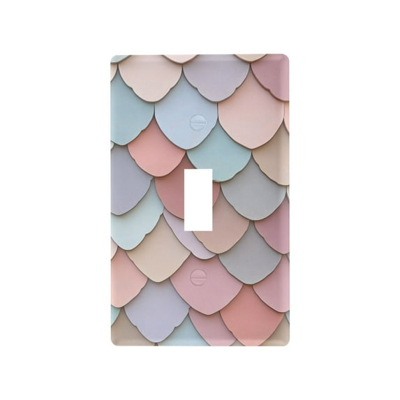 Yayeee Toggle Light Switch Wall Plate 1-Gang 4.5"x2.7" Home Decorative Outlet Cover, Art Pattern