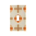 thumbnail image 1 of Yayeee Toggle Light Switch Wall Plate 1-Gang 4.5"x2.7" Home Decorative Outlet Cover, Beige Geometric Pattern, 1 of 7