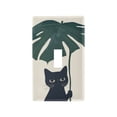 thumbnail image 1 of Yayeee Toggle Light Switch Wall Plate 1-Gang 4.5"x2.7" Home Decorative Outlet Cover, Black Cat Plants, 1 of 7
