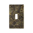 thumbnail image 1 of Yayeee Toggle Light Switch Wall Plate 1-Gang 4.5"x2.7" Home Decorative Outlet Cover, Black Flower Pattern, 1 of 7