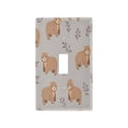 thumbnail image 1 of Yayeee Toggle Light Switch Wall Plate 1-Gang 4.5"x2.7" Home Decorative Outlet Cover, Cartoon Bear, 1 of 7