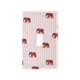 thumbnail image 1 of Yayeee Toggle Light Switch Wall Plate 1-Gang 4.5"x2.7" Home Decorative Outlet Cover, Cartoon Elephant Pattern, 1 of 7