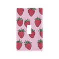 thumbnail image 1 of Yayeee Toggle Light Switch Wall Plate 1-Gang 4.5"x2.7" Home Decorative Outlet Cover, Cartoon Strawberry, 1 of 7