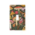 thumbnail image 1 of Yayeee Toggle Light Switch Wall Plate 1-Gang 4.5"x2.7" Home Decorative Outlet Cover, Colorful Mushroom, 1 of 7