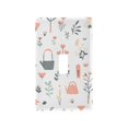 thumbnail image 1 of Yayeee Toggle Light Switch Wall Plate 1-Gang 4.5"x2.7" Home Decorative Outlet Cover, Garden Pattern, 1 of 7