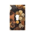 thumbnail image 1 of Yayeee Toggle Light Switch Wall Plate 1-Gang 4.5"x2.7" Home Decorative Outlet Cover, Gold Flower, 1 of 7