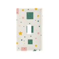 thumbnail image 1 of Yayeee Toggle Light Switch Wall Plate 1-Gang 4.5"x2.7" Home Decorative Outlet Cover, Green Abstract Pattern, 1 of 7