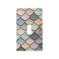 thumbnail image 1 of Yayeee Toggle Light Switch Wall Plate 1-Gang 4.5"x2.7" Home Decorative Outlet Cover, Green Art Pattern, 1 of 7