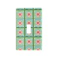thumbnail image 1 of Yayeee Toggle Light Switch Wall Plate 1-Gang 4.5"x2.7" Home Decorative Outlet Cover, Green Blossom Mosaic, 1 of 7