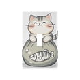 thumbnail image 1 of Yayeee Toggle Light Switch Wall Plate 1-Gang 4.5"x2.7" Home Decorative Outlet Cover, Green Cute Cat, 1 of 7