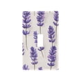 thumbnail image 1 of Yayeee Toggle Light Switch Wall Plate 1-Gang 4.5"x2.7" Home Decorative Outlet Cover, Lavender Pattern, 1 of 7