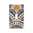 thumbnail image 1 of Yayeee Toggle Light Switch Wall Plate 1-Gang 4.5"x2.7" Home Decorative Outlet Cover, Orange Art Pattern, 1 of 7