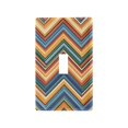 thumbnail image 1 of Yayeee Toggle Light Switch Wall Plate 1-Gang 4.5"x2.7" Home Decorative Outlet Cover, Orange Geometric, 1 of 7