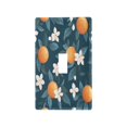 thumbnail image 1 of Yayeee Toggle Light Switch Wall Plate 1-Gang 4.5"x2.7" Home Decorative Outlet Cover, Oranges Pattern, 1 of 7