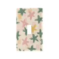 thumbnail image 1 of Yayeee Toggle Light Switch Wall Plate 1-Gang 4.5"x2.7" Home Decorative Outlet Cover, Pastel Pink Stars, 1 of 7