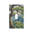 thumbnail image 1 of Yayeee Toggle Light Switch Wall Plate 1-Gang 4.5"x2.7" Home Decorative Outlet Cover, Pine Tree, 1 of 7