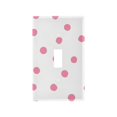 thumbnail image 1 of Yayeee Toggle Light Switch Wall Plate 1-Gang 4.5"x2.7" Home Decorative Outlet Cover, Pink Polka Dots, 1 of 7