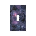 thumbnail image 1 of Yayeee Toggle Light Switch Wall Plate 1-Gang 4.5"x2.7" Home Decorative Outlet Cover, Purple Sky Pattern, 1 of 7