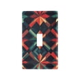 thumbnail image 1 of Yayeee Toggle Light Switch Wall Plate 1-Gang 4.5"x2.7" Home Decorative Outlet Cover, Red Abstract, 1 of 7