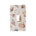 thumbnail image 1 of Yayeee Toggle Light Switch Wall Plate 1-Gang 4.5"x2.7" Home Decorative Outlet Cover, Red Watercolor Seashells, 1 of 7