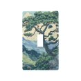 thumbnail image 1 of Yayeee Toggle Light Switch Wall Plate 1-Gang 4.5"x2.7" Home Decorative Outlet Cover, Retro Tree, 1 of 7