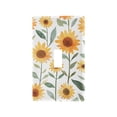 thumbnail image 1 of Yayeee Toggle Light Switch Wall Plate 1-Gang 4.5"x2.7" Home Decorative Outlet Cover, Sunflowers and Leaves Pattern, 1 of 7