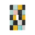 thumbnail image 1 of Yayeee Toggle Light Switch Wall Plate 1-Gang 4.5"x2.7" Home Decorative Outlet Cover, Yellow Checkered Pattern, 1 of 7