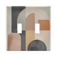 thumbnail image 1 of Yayeee Toggle Light Switch Wall Plate 2-Gang 4.56"x4.48" Decorative Outlet Cover, Abstract Shapes, 1 of 7