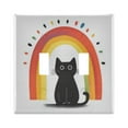 thumbnail image 1 of Yayeee Toggle Light Switch Wall Plate 2-Gang 4.56"x4.48" Decorative Outlet Cover, Black Cat Rainbow, 1 of 7