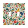 thumbnail image 1 of Yayeee Toggle Light Switch Wall Plate 2-Gang 4.56"x4.48" Decorative Outlet Cover, Cartoon Animals, 1 of 7