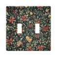 thumbnail image 1 of Yayeee Toggle Light Switch Wall Plate 2-Gang 4.56"x4.48" Decorative Outlet Cover, Christmas Bows, 1 of 7