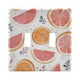 thumbnail image 1 of Yayeee Toggle Light Switch Wall Plate 2-Gang 4.56"x4.48" Decorative Outlet Cover, Citrus Slice, 1 of 7