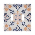 thumbnail image 1 of Yayeee Toggle Light Switch Wall Plate 2-Gang 4.56"x4.48" Decorative Outlet Cover, Colorful Abstract Pattern, 1 of 7