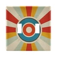 thumbnail image 1 of Yayeee Toggle Light Switch Wall Plate 2-Gang 4.56"x4.48" Decorative Outlet Cover, Colorful Circles, 1 of 7