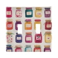 thumbnail image 1 of Yayeee Toggle Light Switch Wall Plate 2-Gang 4.56"x4.48" Decorative Outlet Cover, Colorful Jam, 1 of 7