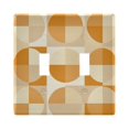 thumbnail image 1 of Yayeee Toggle Light Switch Wall Plate 2-Gang 4.56"x4.48" Decorative Outlet Cover, Geometric Circles, 1 of 7