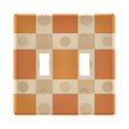 thumbnail image 1 of Yayeee Toggle Light Switch Wall Plate 2-Gang 4.56"x4.48" Decorative Outlet Cover, Geometric Pattern, 1 of 7