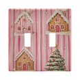 thumbnail image 1 of Yayeee Toggle Light Switch Wall Plate 2-Gang 4.56"x4.48" Decorative Outlet Cover, Gingerbread Houses, 1 of 7