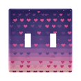 thumbnail image 1 of Yayeee Toggle Light Switch Wall Plate 2-Gang 4.56"x4.48" Decorative Outlet Cover, Gradient Love, 1 of 7