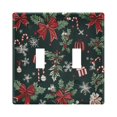 thumbnail image 1 of Yayeee Toggle Light Switch Wall Plate 2-Gang 4.56"x4.48" Decorative Outlet Cover, Green Christmas, 1 of 7