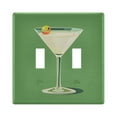 thumbnail image 1 of Yayeee Toggle Light Switch Wall Plate 2-Gang 4.56"x4.48" Decorative Outlet Cover, Green Lemon Juice, 1 of 7
