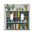 thumbnail image 1 of Yayeee Toggle Light Switch Wall Plate 2-Gang 4.56"x4.48" Decorative Outlet Cover, White Shelf, 1 of 7